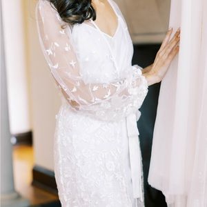 Beautiful, Delicate LeRose Bridal Robe